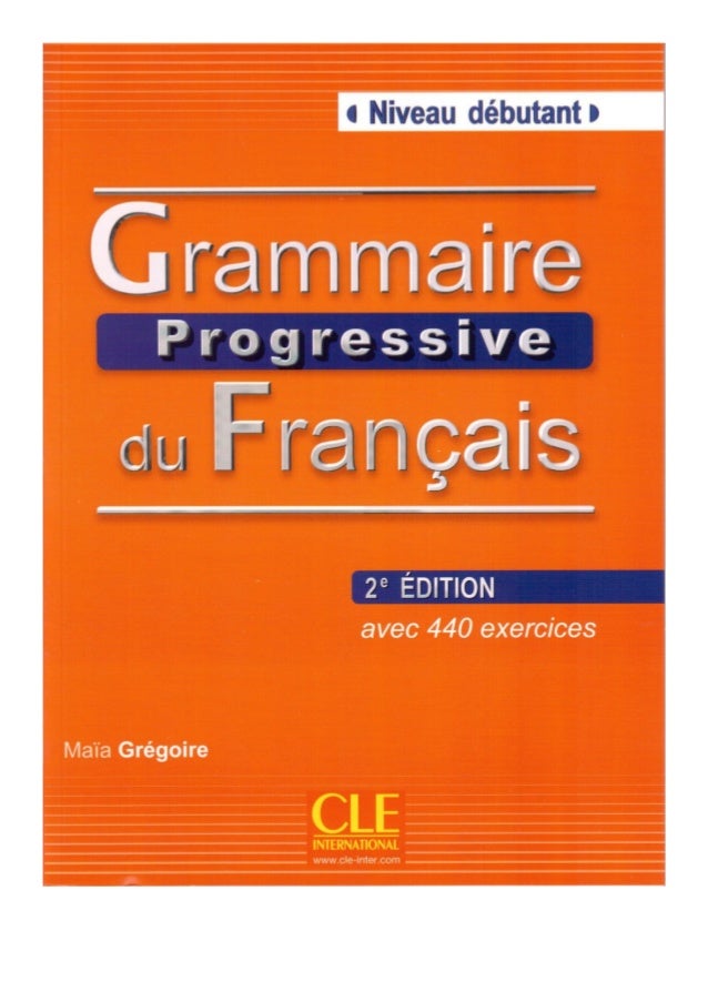 Grammaire Progressive Du Francais Niveau Intermediaire Pdf